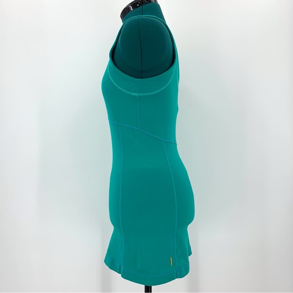 lucy Sea Green Power Yoga Extra Long Moisture Wicking Tank, Small - Picture 4 of 16